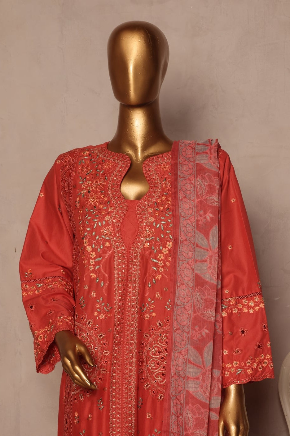 Bin Saeed Fabrics Chikankari Suit