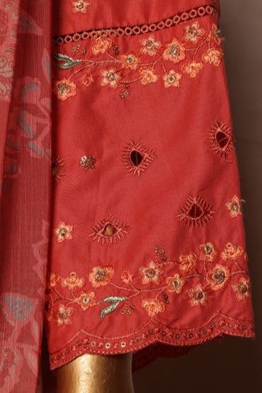BinSaeedFabric Chikankari Suit Embroidered
