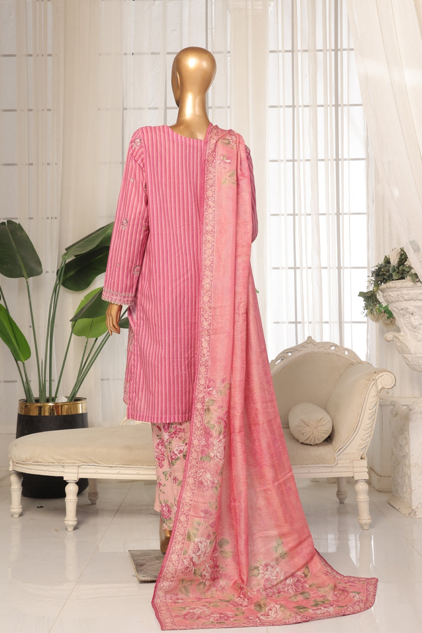 Bin Saeed Lawn Chikankari Suit Embroidered