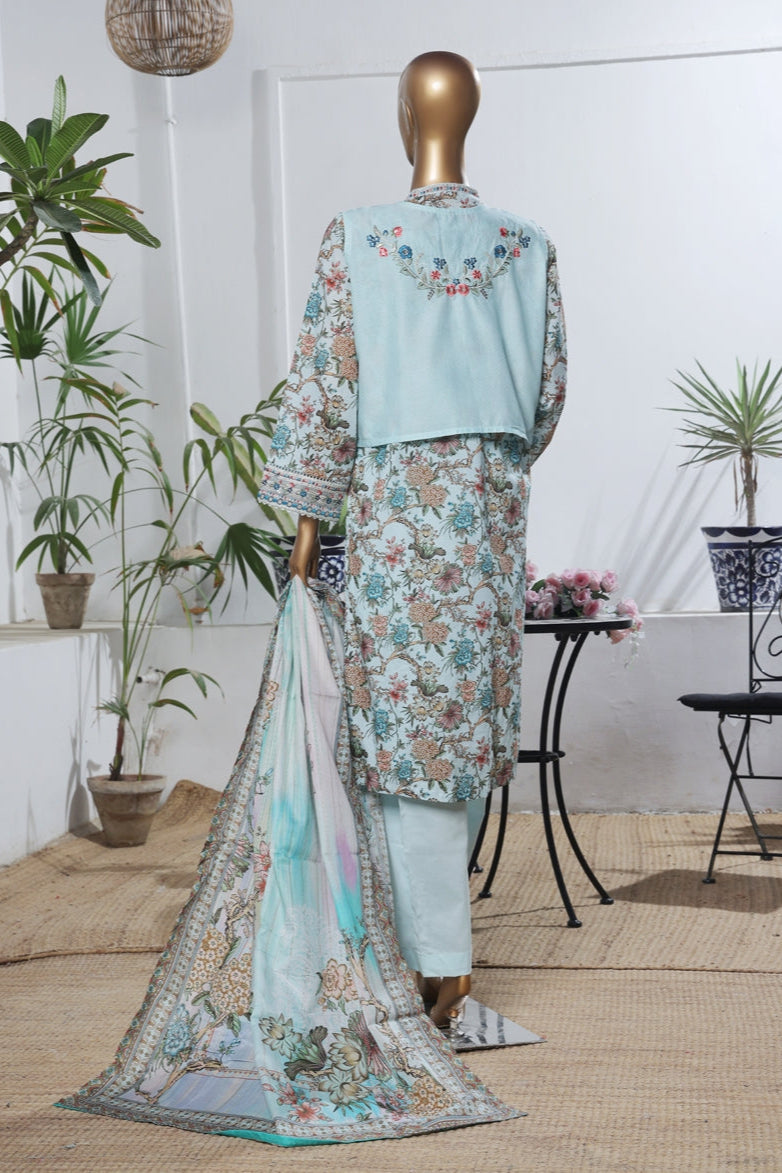 Bin Saeed Lawn 3 Piece Unstitched Price Coat Collection