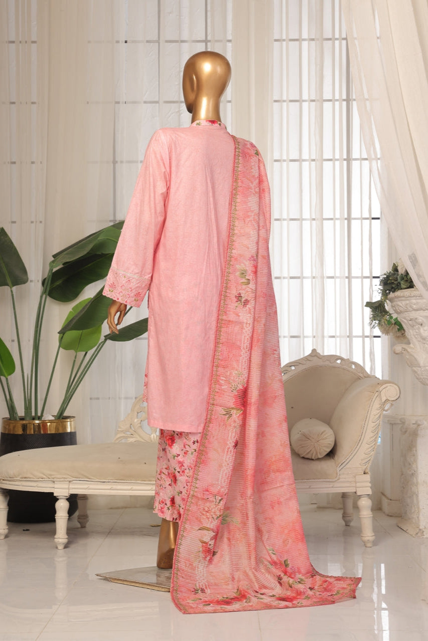 Bin Saeed Fabrics Chikankari Suit Embroidered
