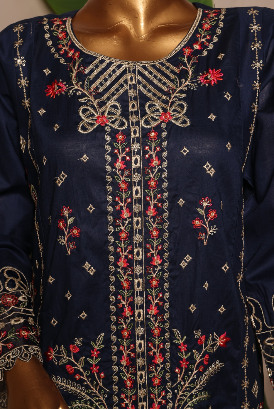 Bin Saeed Lawn Chikankari Suit Embroidered