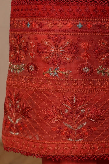 Bin Saeed Fabrics Chikankari Suit Embroidered