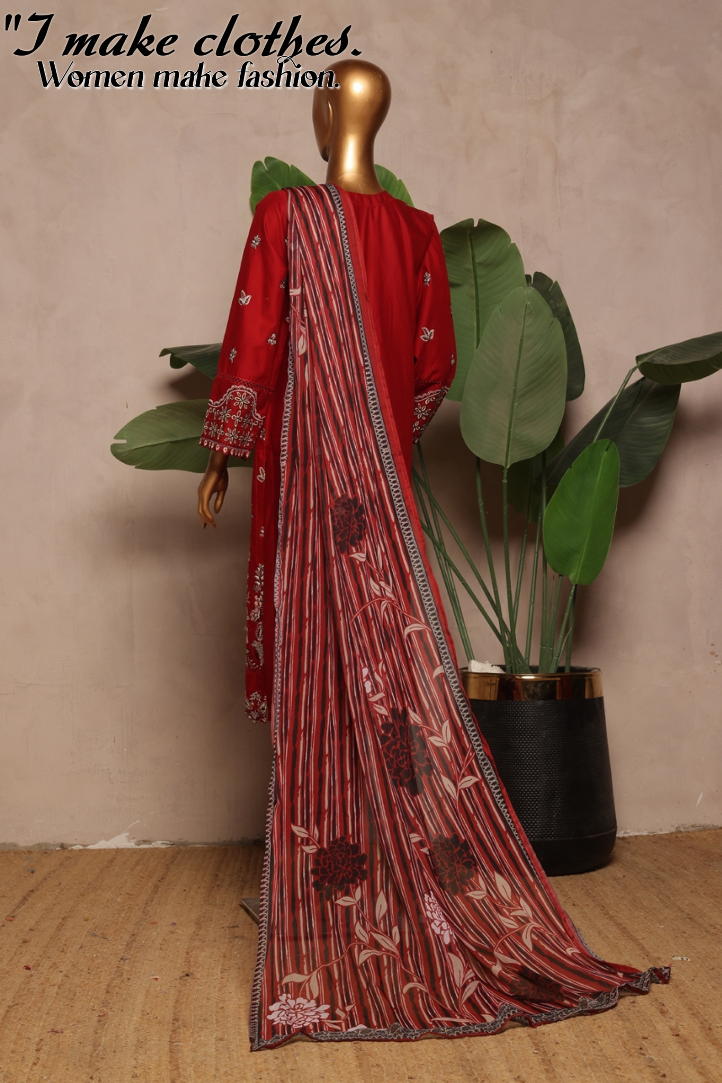 Bin Saeed Lawn Chikankari Suit Embroidered