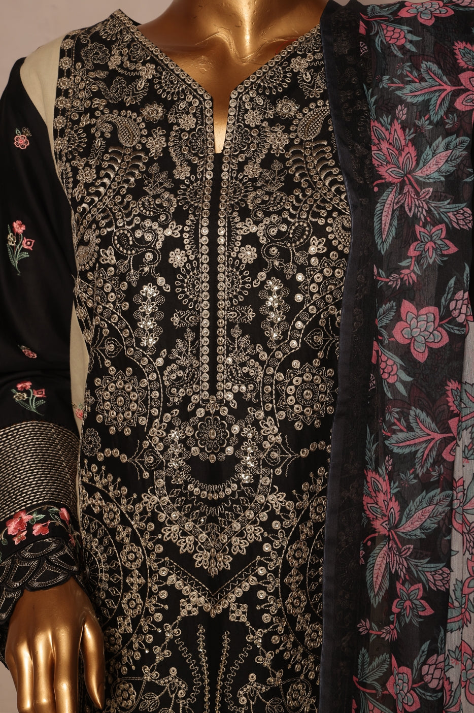 Bin Saeed Lawn Chikankari Suit Embroidered Luxury Collection