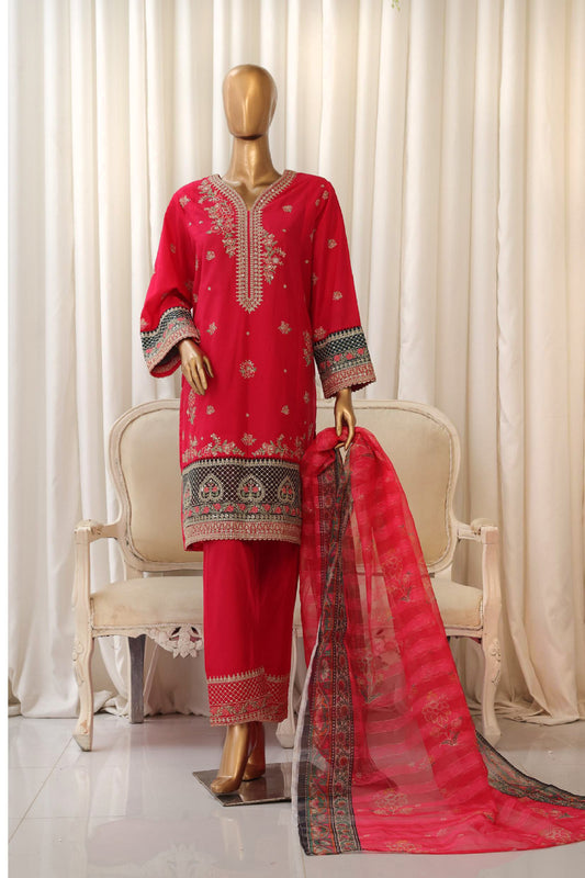 Bin Saeed Fabrics 3 Piece Unstitched Price Lawn Embroidered Suit