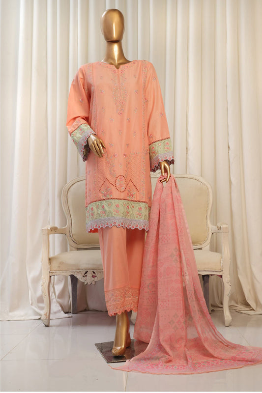 Bin Saeed Fabrics 3 Piece Unstitched Price Lawn Embroidered Suit