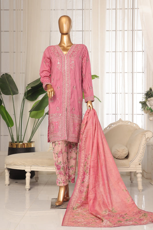 Bin Saeed Lawn 3 Piece Stitched Price Embroidered