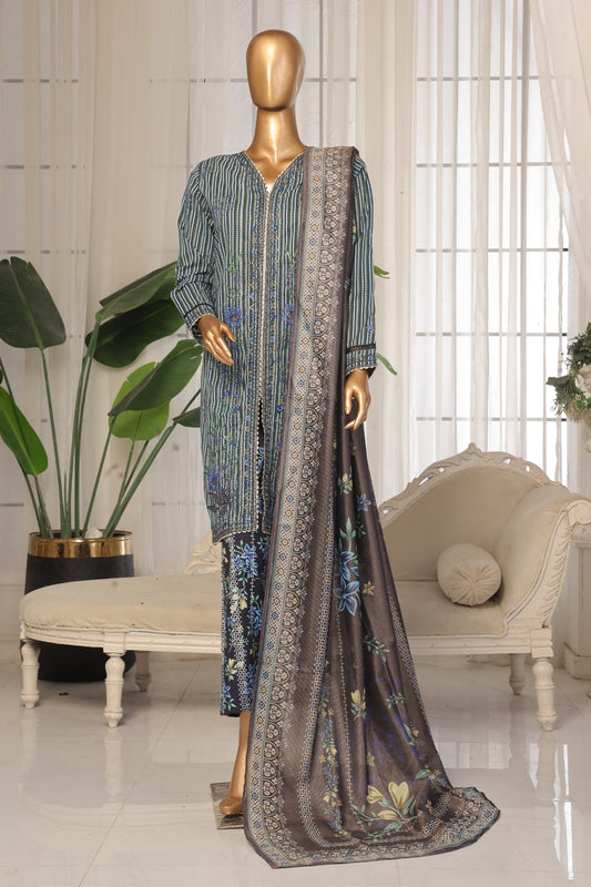 Bin Saeed Lawn 3 Piece Stitched Price Embroidered