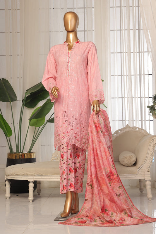 Bin Saeed Lawn 3 Piece Stitched Price Embroidered