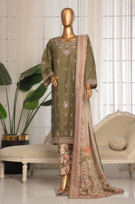 Bin Saeed Lawn 3 Piece Stitched Price Embroidered