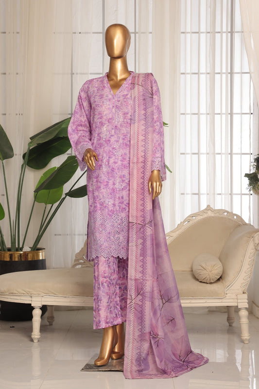 Bin Saeed Lawn 3 Piece Stitched Price Embroidered