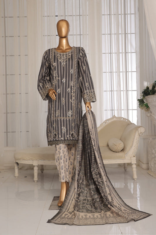 Bin Saeed Lawn 3 Piece Stitched Price Embroidered