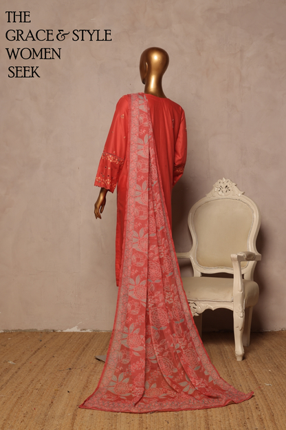 Bin Saeed Fabric Chikankari Suit Embroidered