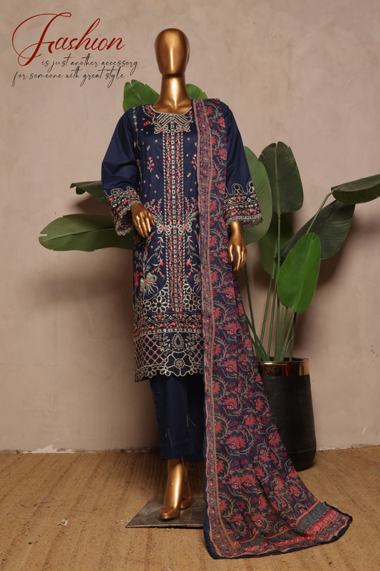 Bin Saeed Lawn 3 Piece Lawn Stitched Frock Collection