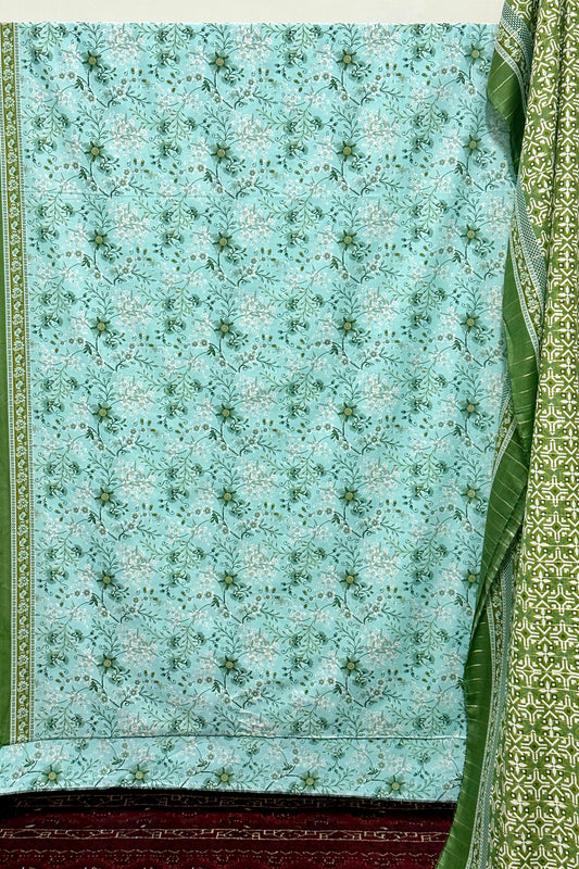 The 3938 - Bin Saeed Lawn 3 Piece Unstitched Digital Printed Fabric