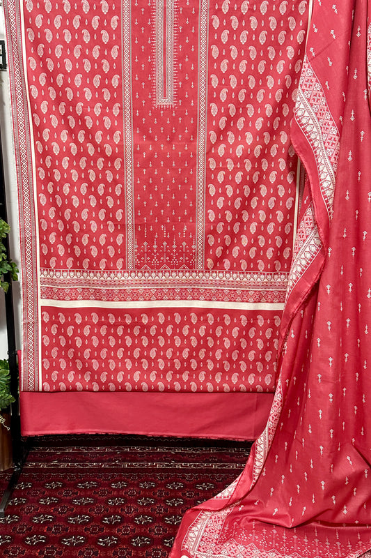 The 4032 - Bin Saeed Lawn 3 Piece Unstitched Digital Printed Fabric