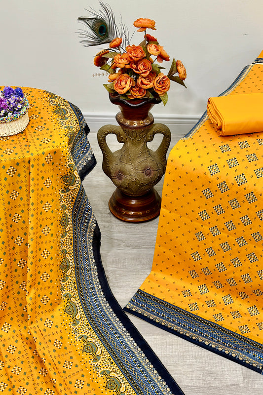 BinSaeedfabric 3 piece unstitched lawn