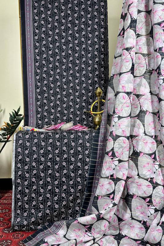 Bin Saeed Lawn 3 Piece Unstitched Price Chikankari Suit
