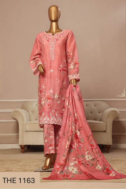 Bin Saeed Lawn Chikankari Suit Embroidered