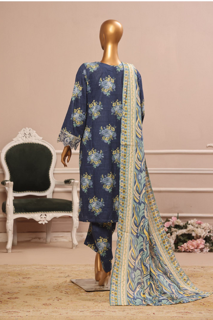 Bin Saeed Fabrics Chikankari Suit Embroidered